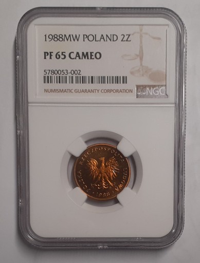 Zdjęcie oferty: 2 ZŁOTE 1988 NGC PF65 CAMEO