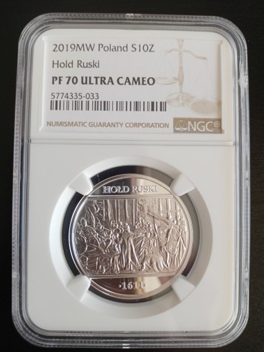 Zdjęcie oferty: NGC PF70 - Hołd ruski - 10 zł - 2019