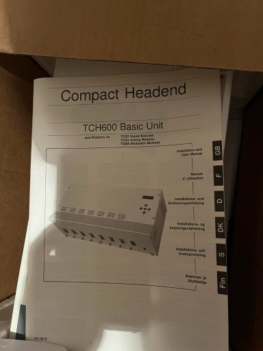 Zdjęcie oferty:  Compact HeadendTCH600 Basic Unit
