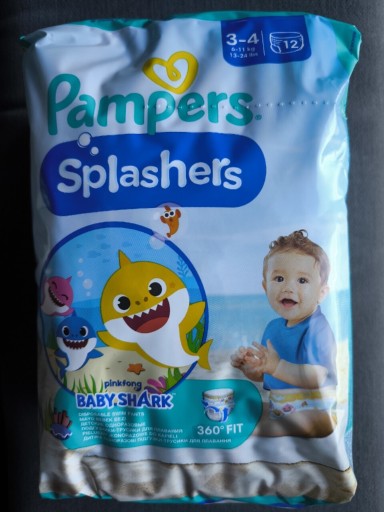 Zdjęcie oferty: Pieluszki Pampers splashers 3-4, 6-11kg 12sztuk