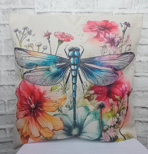 Zdjęcie oferty: Poszewka na poduszkę z ważką 