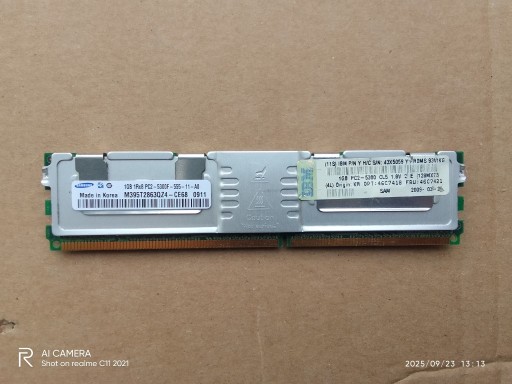 Zdjęcie oferty: Samsung 1GB DDR2 PC2-5300F FB-DIMM ECC IBM FRU 45C7421