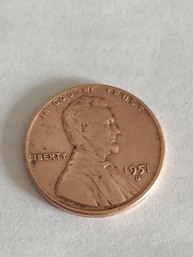 Zdjęcie oferty: 1 cent 1951 D USA 
