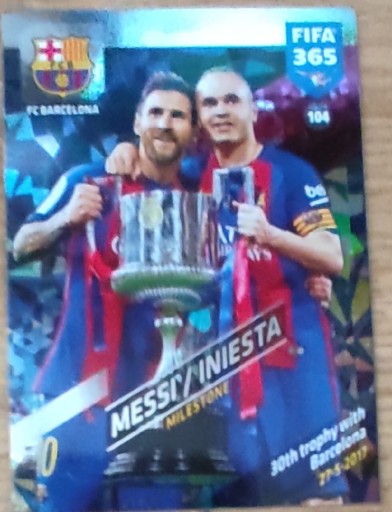 Zdjęcie oferty: Karta Piłkarska FIFA 365 Messi/Iniesta