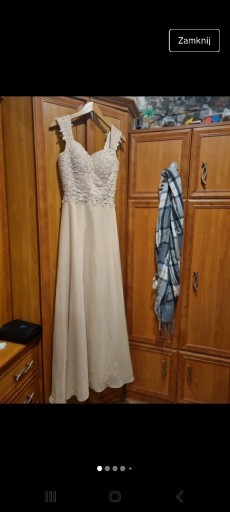 Zdjęcie oferty: Kremowa suknia idealna na wesele, studniówkę 