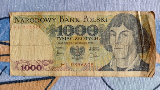Zdjęcie oferty: Banknot z 1982 r seria HL 0356608