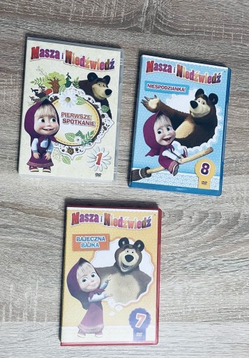 Zdjęcie oferty: Masza i Niedźwiedź płyty DVD (3 płyty)