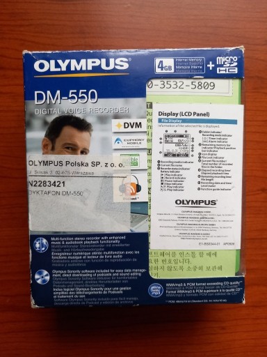 Zdjęcie oferty: Cyfrowy dyktafon - Olympus DM - 550