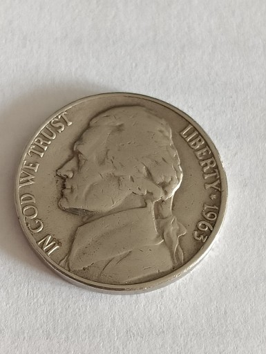 Zdjęcie oferty: USA 5 cent 1963 rok