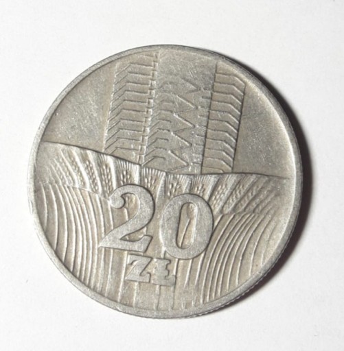 Zdjęcie oferty: Moneta 20 zł Wieżowiec i kłosy 1976