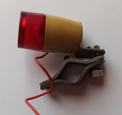 Zdjęcie oferty: Lampa reflektor tylni do roweru z uchwytem Vintage PRL