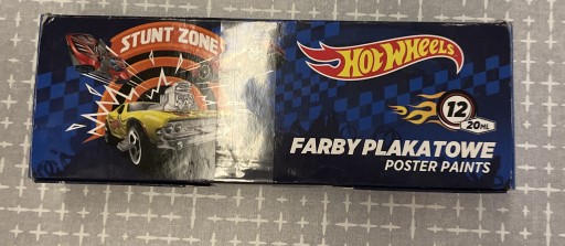 Zdjęcie oferty: Farby plakatowe Hot Wheels 12 kolorów