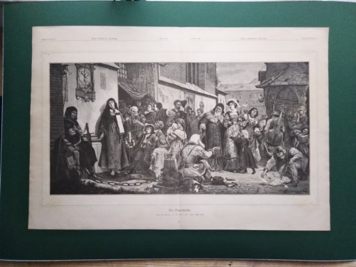 Zdjęcie oferty: Rossowski- drzeworyt z 1881 r. "Skazana"