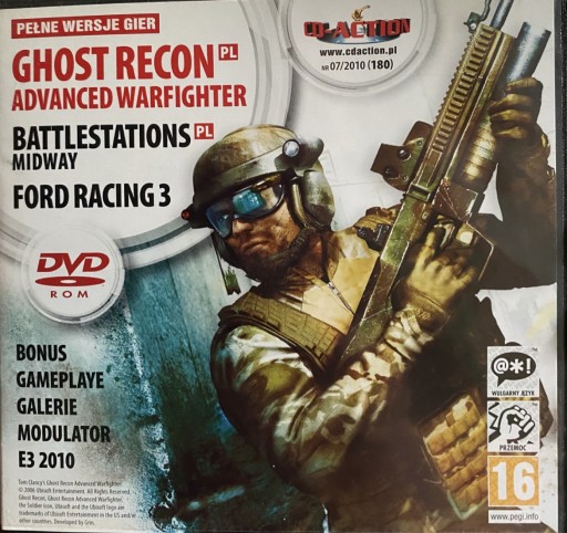 Zdjęcie oferty: Gry PC CD-Action DVD nr 180: Ghost Recon
