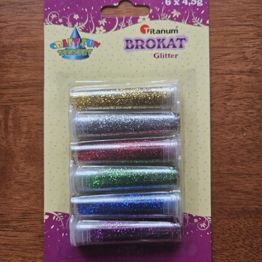 Zdjęcie oferty: Brokat sypki Craft Fun 6 kolorów 