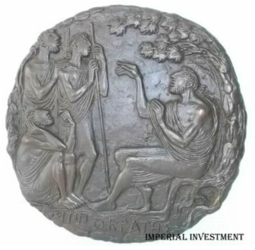 Zdjęcie oferty: NIEMCY ART MEDAL BRAZ BY FRITZ NUSS - HIPPOCRATES