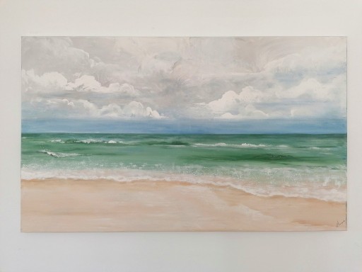 Zdjęcie oferty: Obraz " Nad morzem", akryl, rozm.60x100 cm