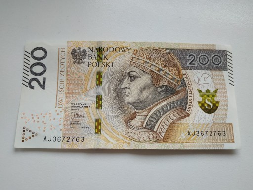 Zdjęcie oferty: Banknot 200zł 200 PLN pl RADAR 3672763 unikat bdb