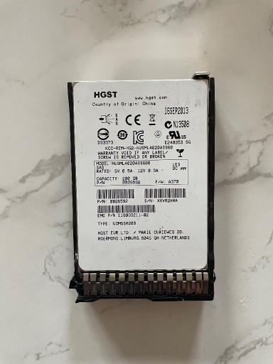 Zdjęcie oferty: Dysk SSD HGST HUSML4020ASS600 200GB 2,5" SAS