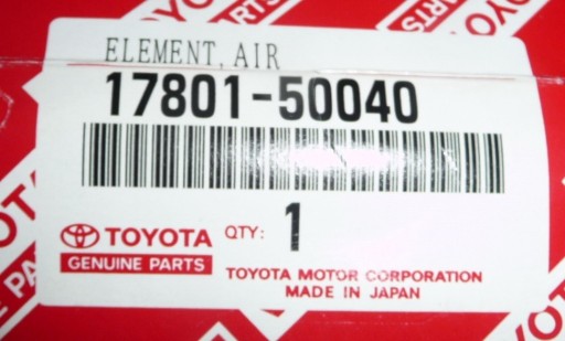 Zdjęcie oferty: filtr powietrza Toyota Land Cruiser  17801-50040