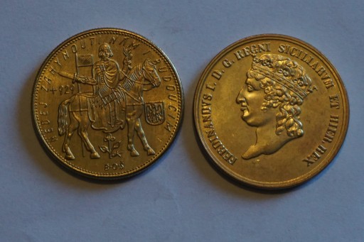 Zdjęcie oferty: Dwie monety do rozpoznania