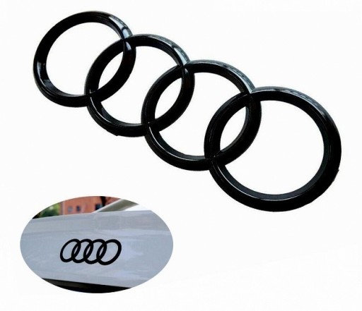 Zdjęcie oferty: Nowy Emblemat znaczek logo Audi Tył matt i połysk