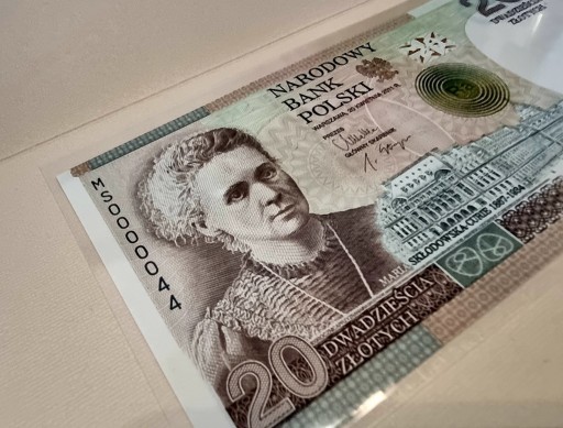 Zdjęcie oferty: Maria S. Curie bardzo niski numer 44 UNC. HIT! 