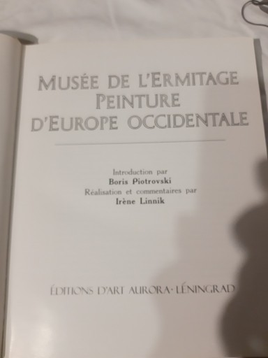 Zdjęcie oferty: L'Ermitage-Peinture d'Europe Occidentale,albumowe