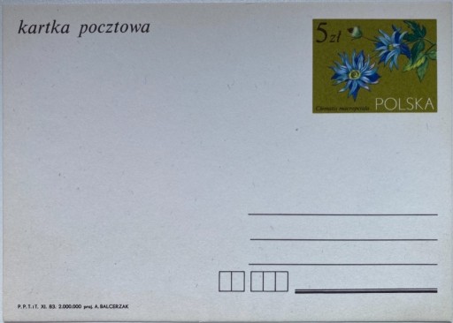 Zdjęcie oferty: Całostka, kartka pocztowa 1983