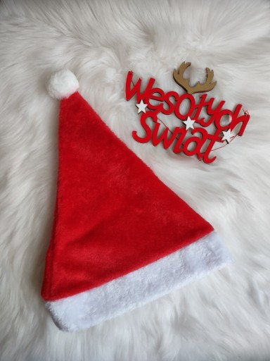 Zdjęcie oferty: Pluszowa czapka świąteczna Mikołaj