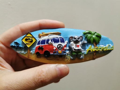 Zdjęcie oferty: Magnes na lodówkę 3D Australia plaża miś koala bus