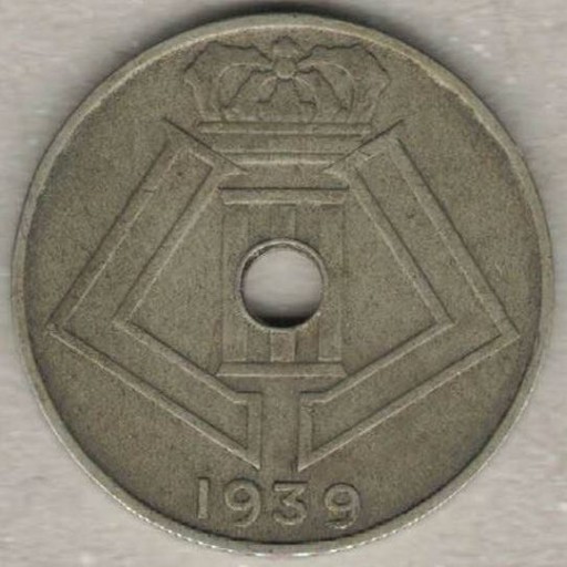 Zdjęcie oferty: Belgia 10 centymów centimes 1939 E-Q 22 mm  nr 4