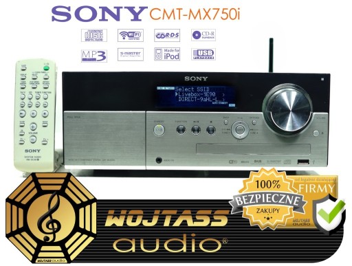 Zdjęcie oferty: Mini wieża SONY CMT-MX750i Wi-Fi DAB FM USB MP3 CD