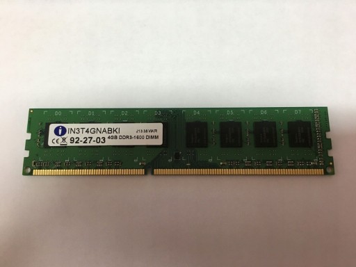 Zdjęcie oferty: PAMIĘĆ RAM INTEGRAL 4 GB DDR3 1600MHZ IN3T4GNABKI IDEALNY