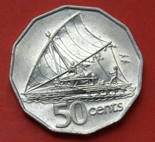 Zdjęcie oferty: 50 Centów 1990 r -   Fiji   stan !!