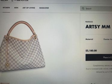 Zdjęcie oferty: Louis Vuitton ARTSY MM torebka duża,na ramie ,skor