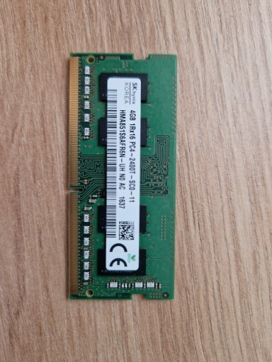 Zdjęcie oferty: PAMIĘĆ RAM SK HYNIX 4GB DDR4 2400MHZ SODIMM
