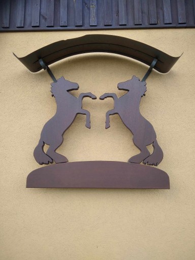 Zdjęcie oferty: Dekoracja ścienna dwa konie z drewna