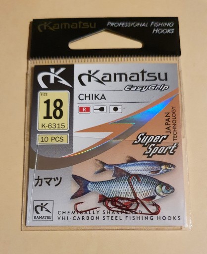 Zdjęcie oferty: Haczyk KAMATSU CHIKA E GRIP K-6315 rozm.18 10szt