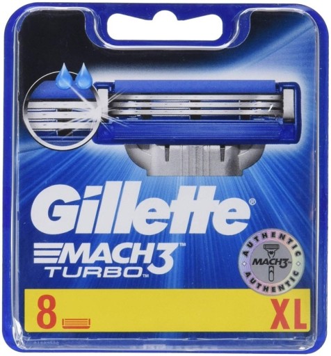 Zdjęcie oferty: Gillette Mach3 Turbo wkłady do maszynki 8pk