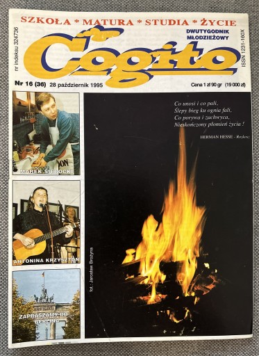 Zdjęcie oferty: Czasopismo Cogito 16/36 1995