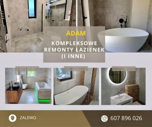 Zdjęcie oferty: Kompleksowe remonty łazienek-Morąg/Elbląg /okolice