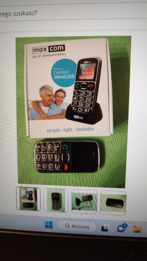 Zdjęcie oferty: Telefon dla seniora MAXCOM Comfort MM462BB