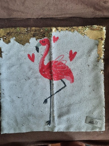 Zdjęcie oferty: Poszewka na poduszkez flamingiem cekinowaHome&you 