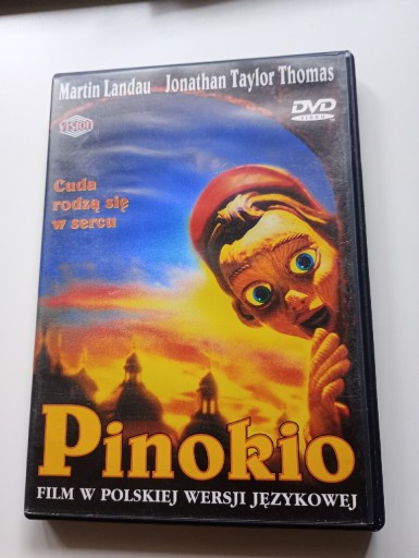 Zdjęcie oferty: Pinokio Martin Landau Jonathan Taylor Thomas DVD 
