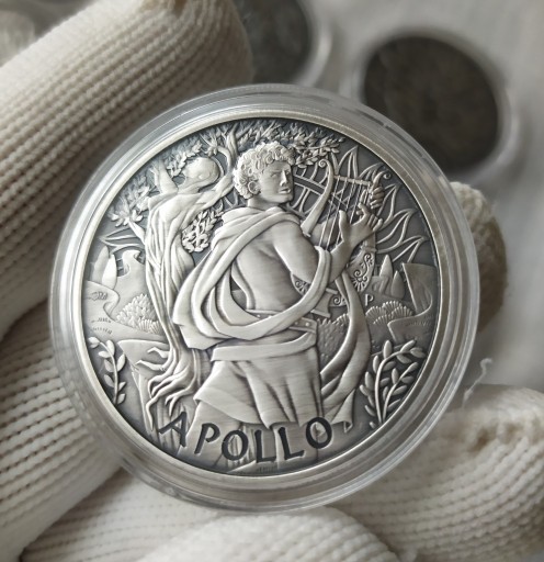 Zdjęcie oferty: Monety srebrne Zeus, Hades, Apollo..9 mone antique