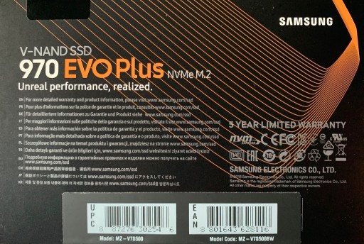 Zdjęcie oferty: Dysk SSD 970 Evo Plus NVMe 500GB
