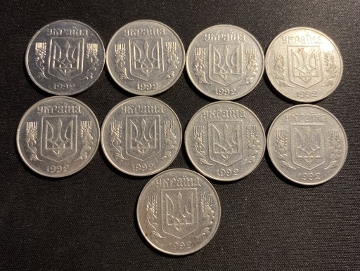 Zdjęcie oferty: LOT 9 szt. 5 kopiejek 1992