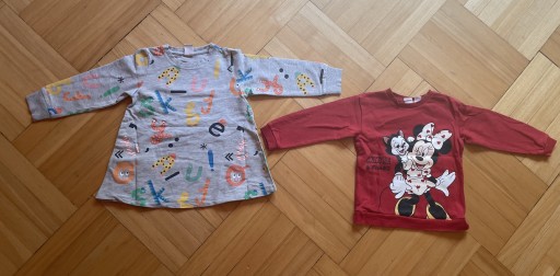 Zdjęcie oferty: Zestaw 2 bluz 104 Lindex, H&M Myszka Minnie