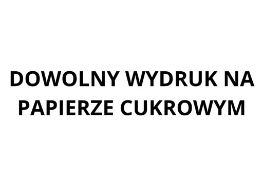 Zdjęcie oferty: Wydruk na papierze cukrowym - własny projekt